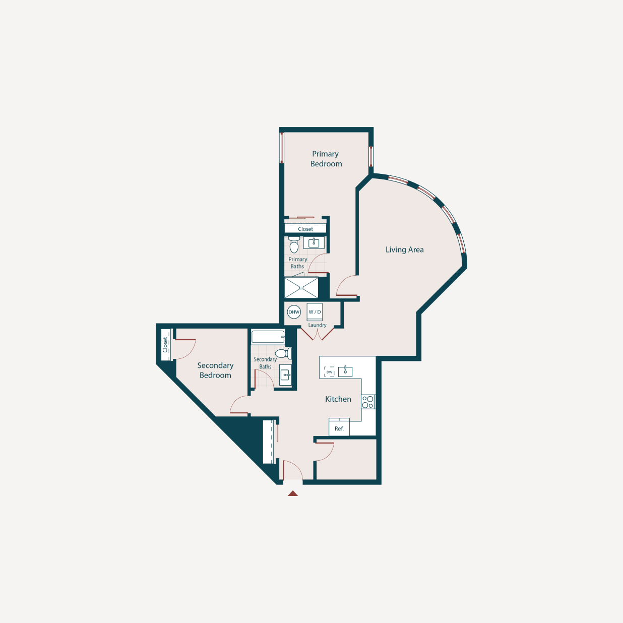 Floor plan image two bed c