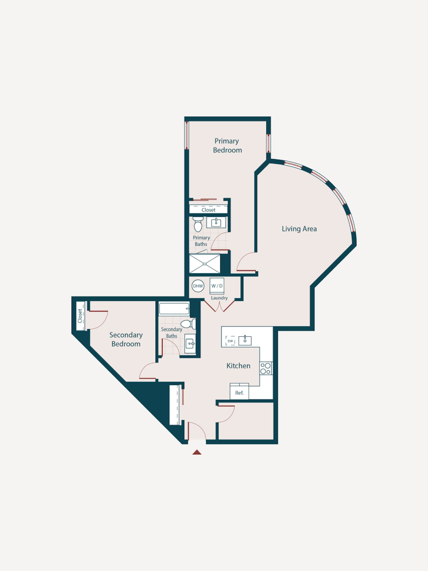 Floor plan image two bed c